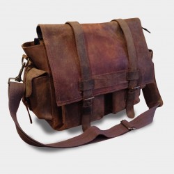Photo de Nos Sacs en cuir pour Homme Sac à bandoulière \\"Montréal\\" chez L instant Cuir