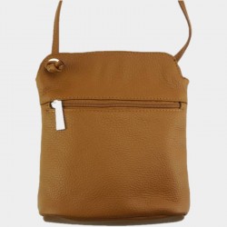 SAC POMPONS COGNAC L INSTANT CUIR