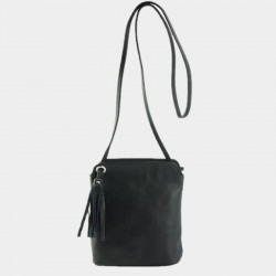 SAC POMPONS NOIR L INSTANT CUIR